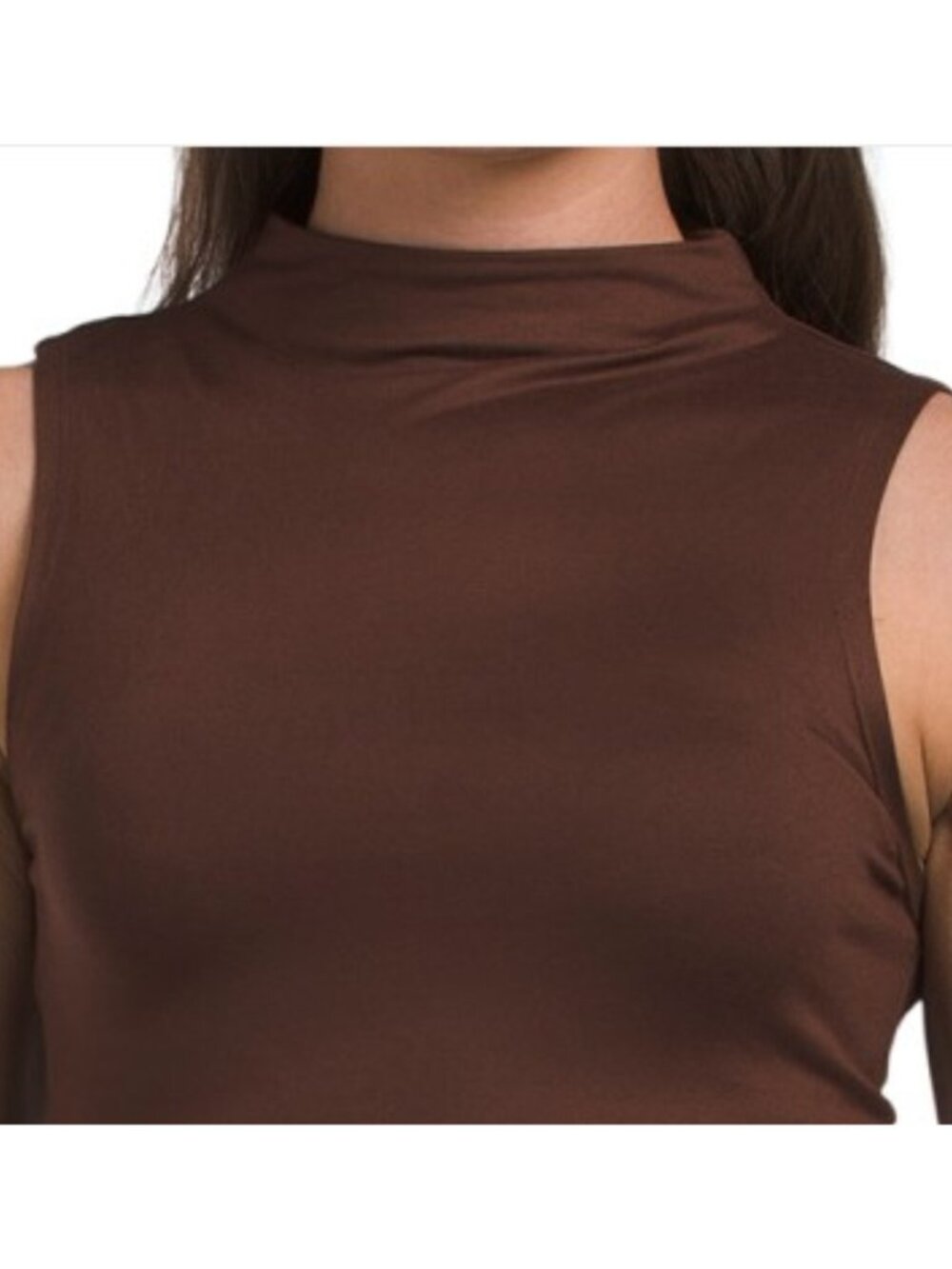 MADDEN GIRL Funnel Neck Tie Waist Maxi Dress - Picture 3 of 4